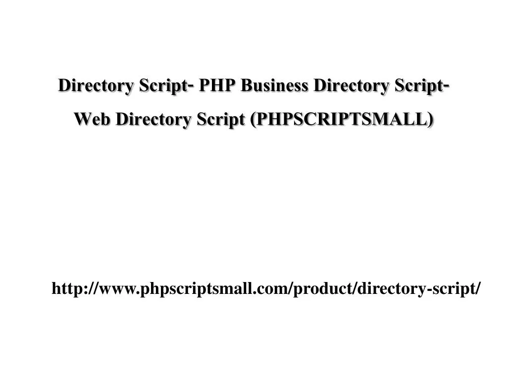 directory script php business directory script web directory script phpscriptsmall n.