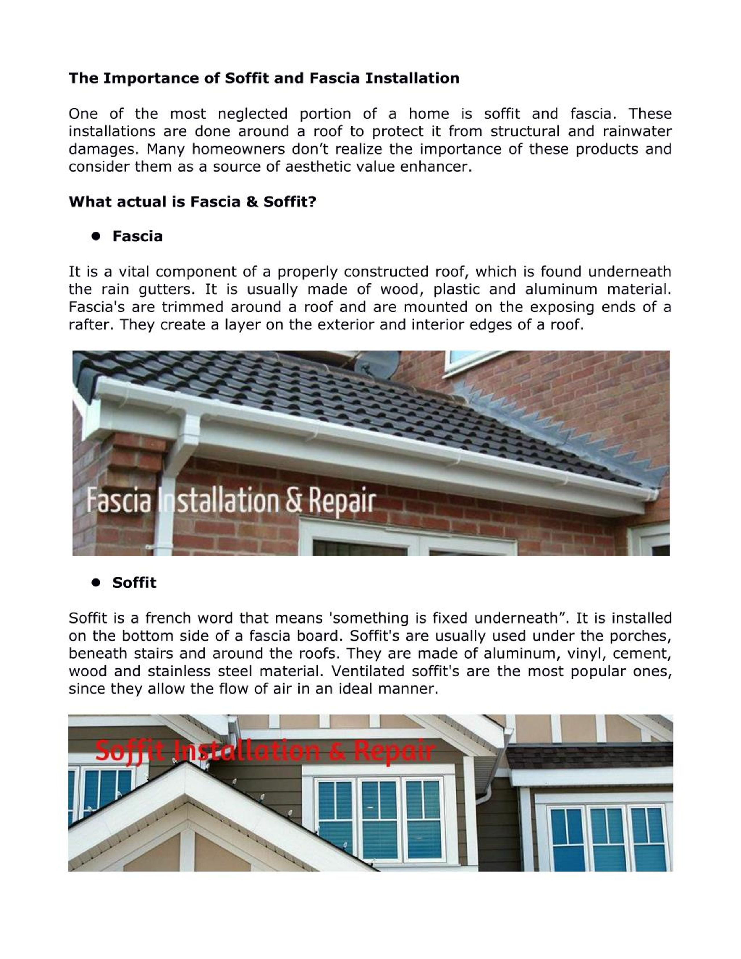 how to install soffit and fascia