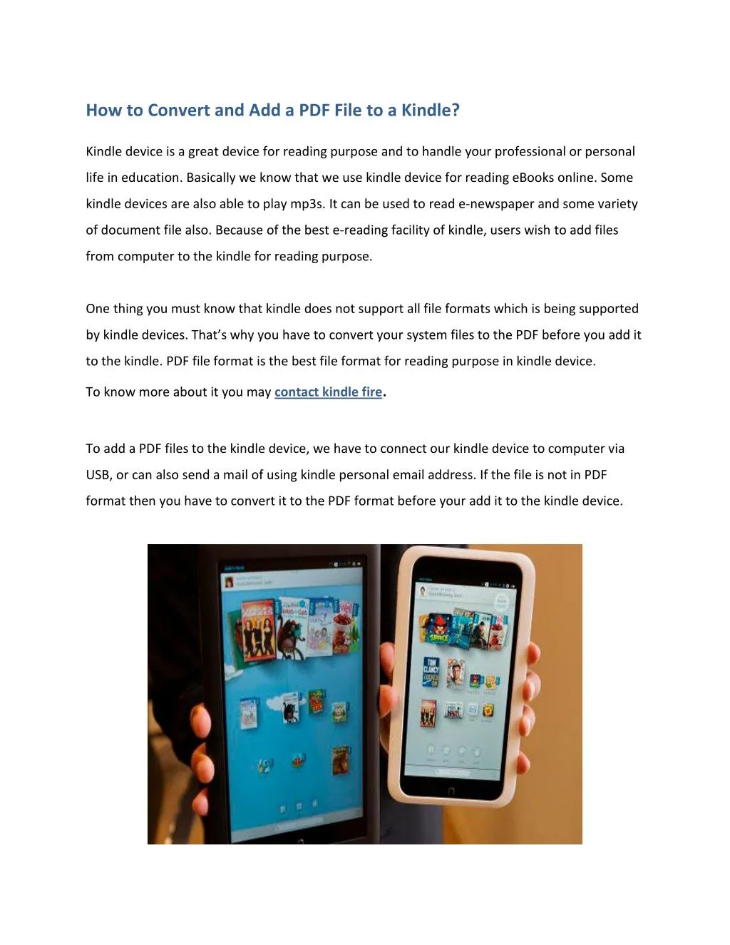 PPT How to Convert and Add a PDF File to a Kindle? PowerPoint