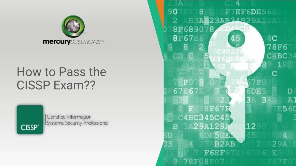 Ppt How To Pass The Cissp Exam For The First Time Powerpoint Presentation Id 7548411