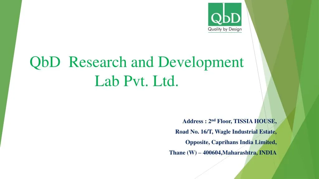 PPT - QbD Research & Development Lab Pvt Ltd PowerPoint Presentation ...