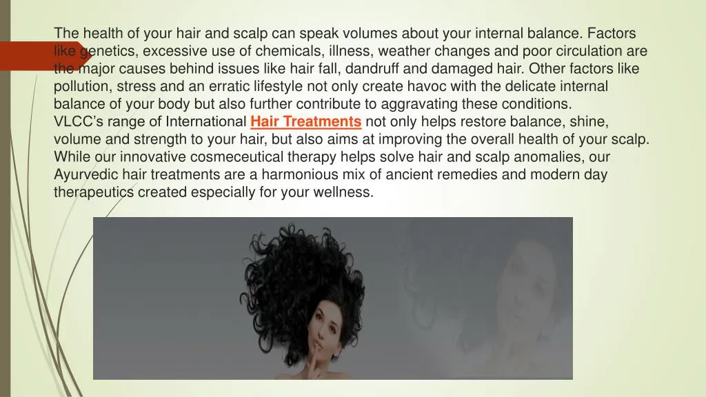 the health of your hair and scalp can speak n.
