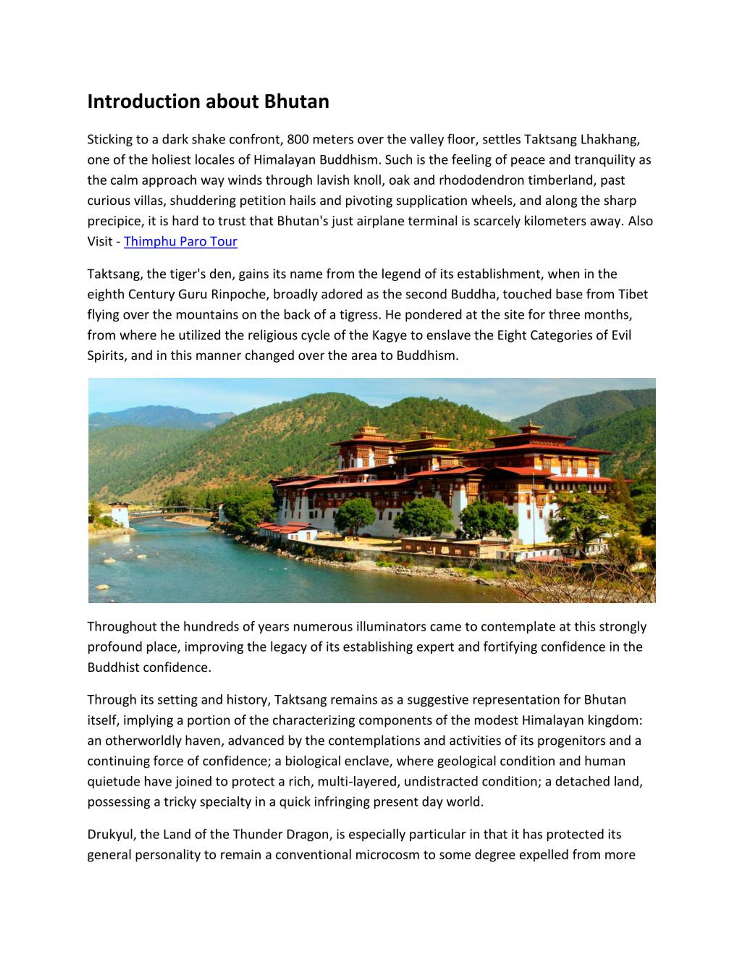 essay on country bhutan