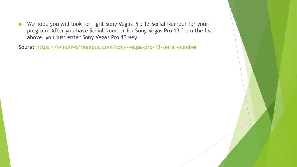 Vegas Pro 13 Serial Number