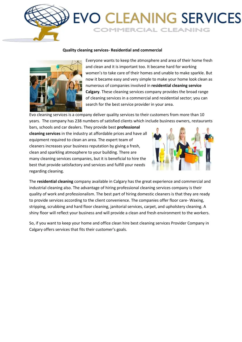 PPT residential cleaning service calgary PowerPoint Presentation