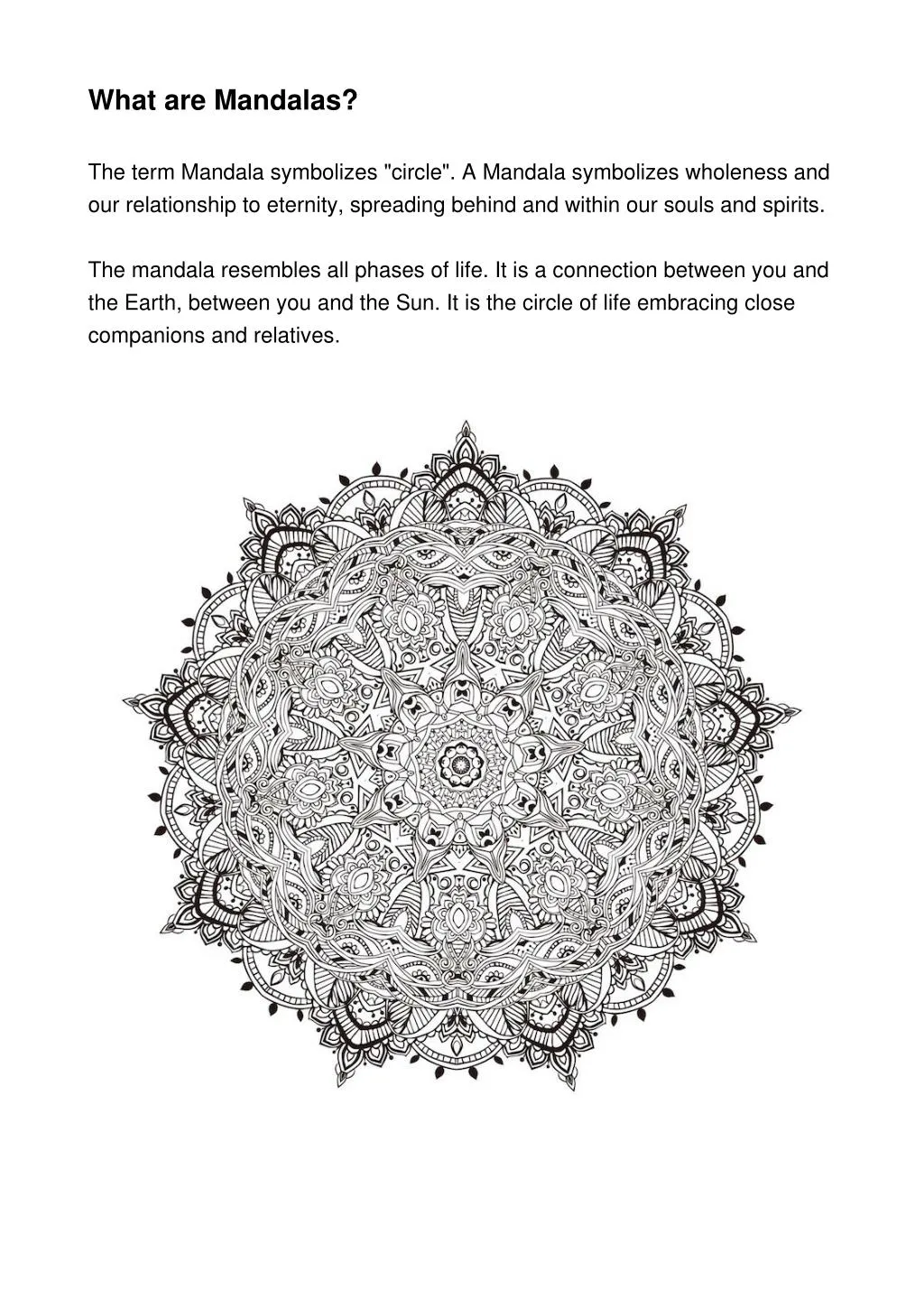 what are mandalas n.