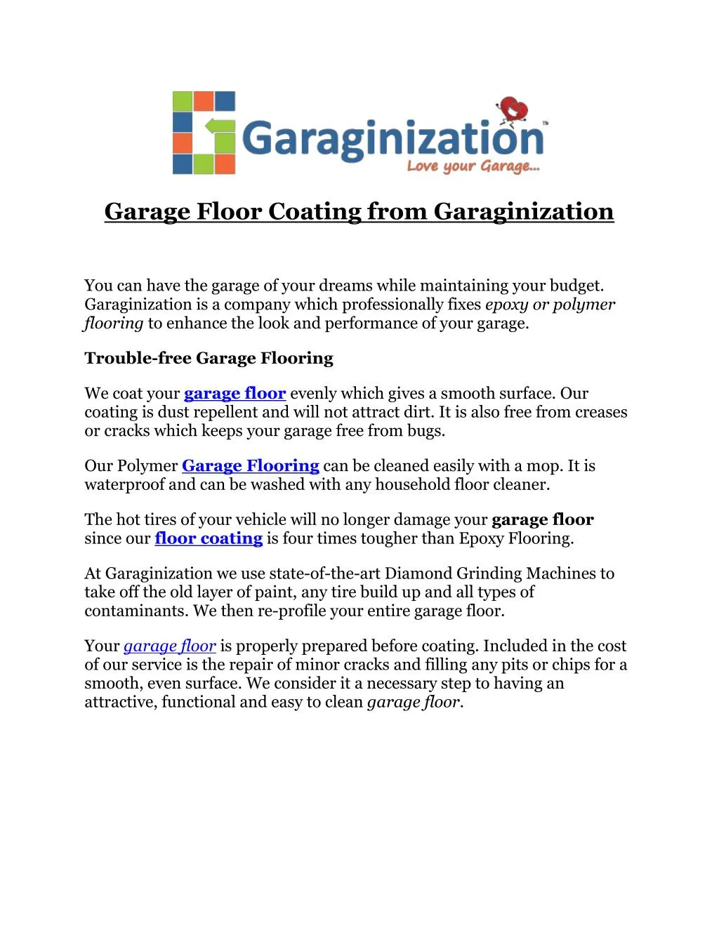 Ppt Garage Floor Coating From Garaginization Powerpoint