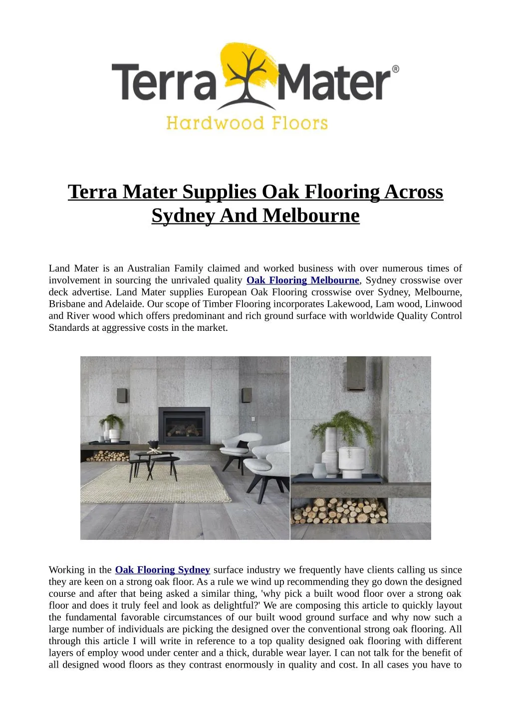 Ppt Terra Mater Supplies Oak Flooring Across Sydney And