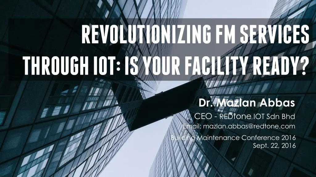 revolutionizing fm services through iot is your n.
