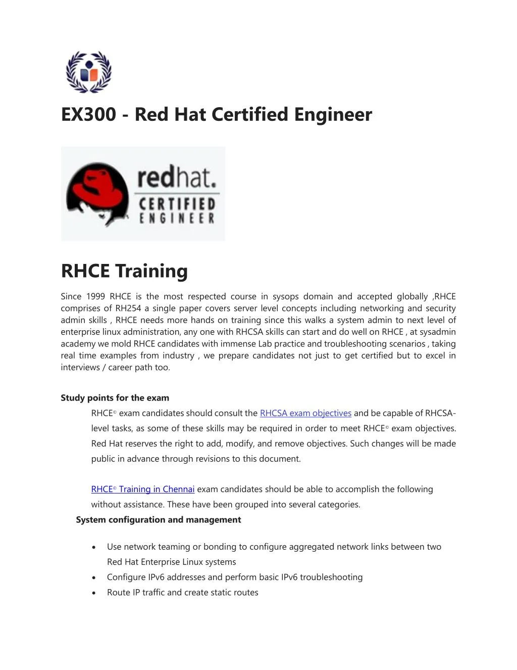 ex300 red hat certified engineer n.