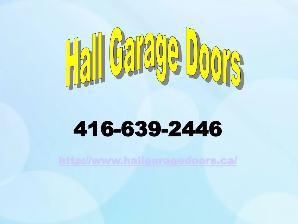 hall garage doors n.