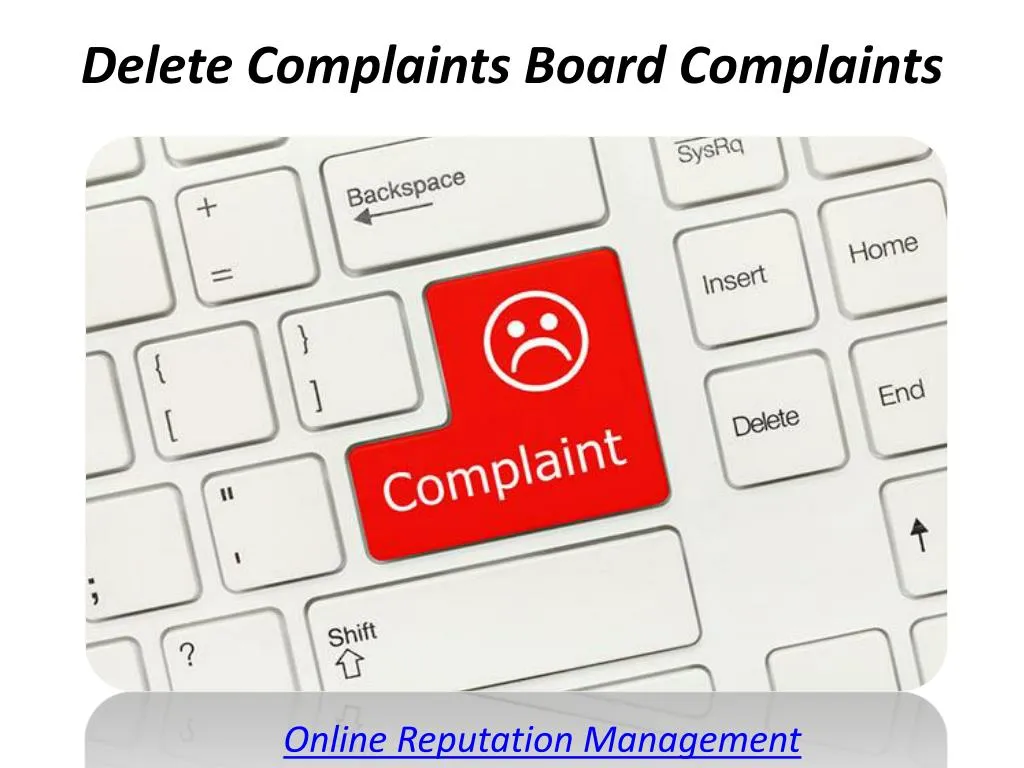 delete complaints board complaints n.