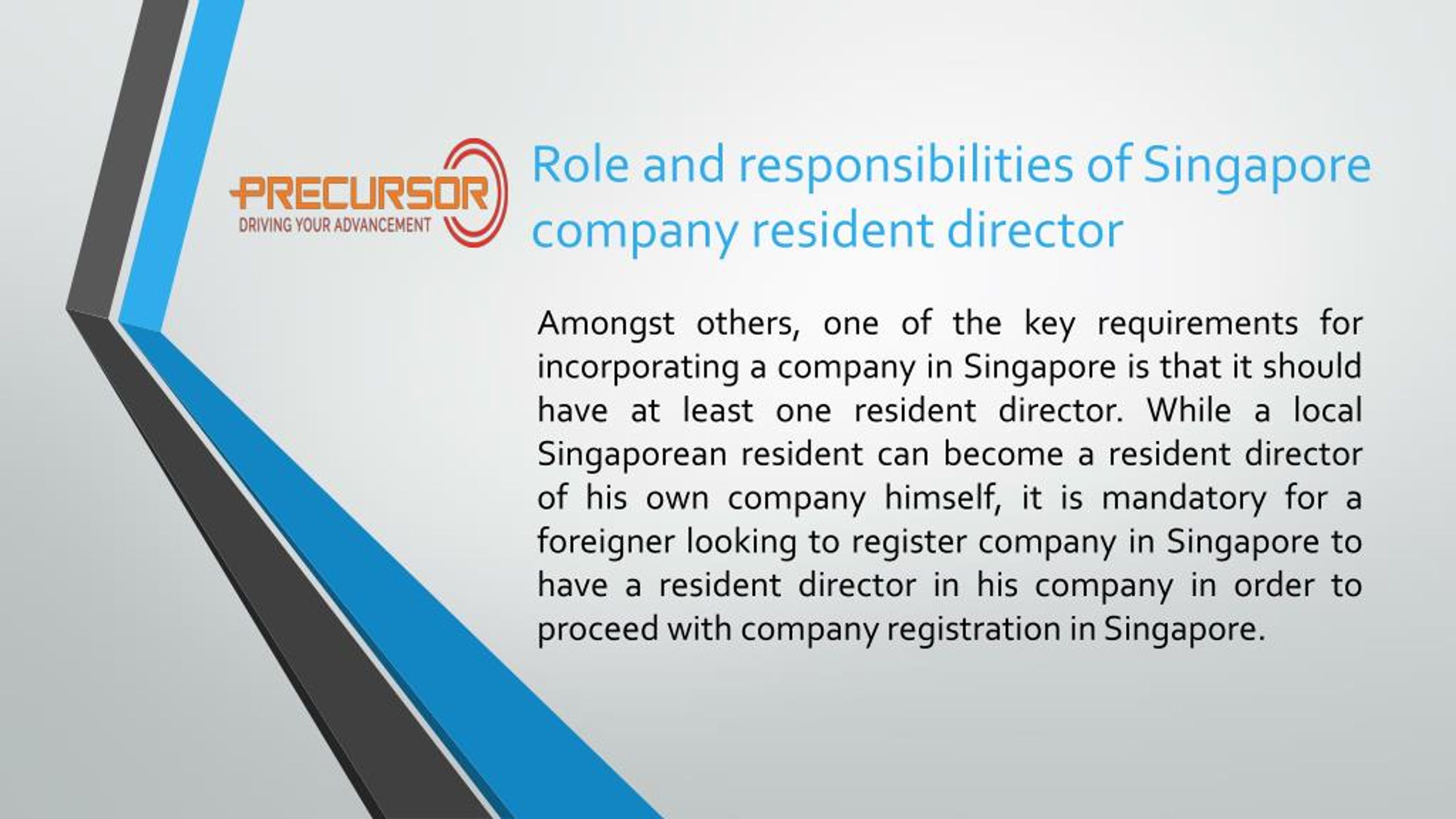 Ppt - Role And Responsibilities Of Singapore Company Resident Director  Powerpoint Presentation - Id:7554092
