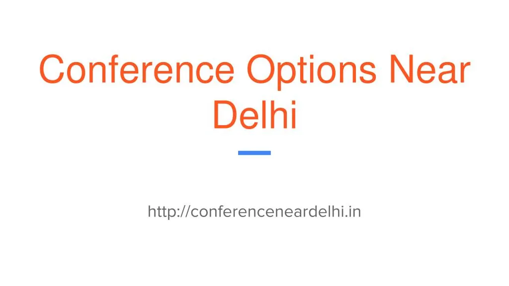 conference options near delhi n.