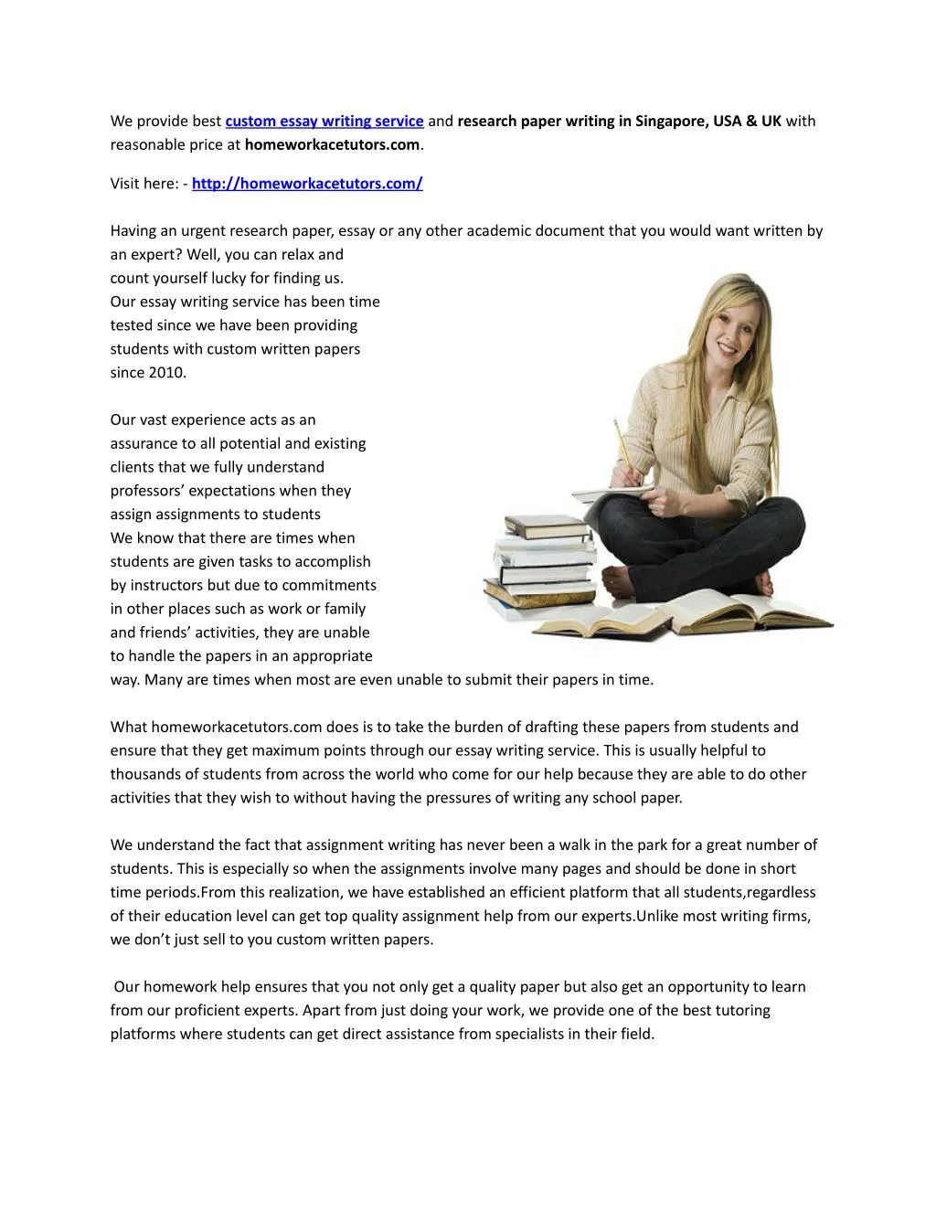 Essay writing service us http