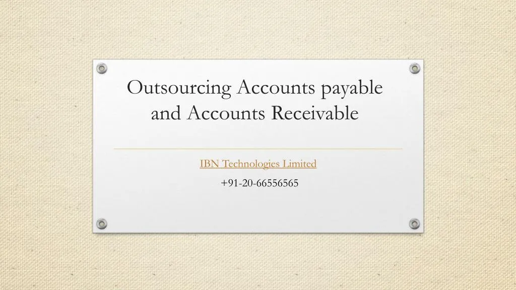 outsourcing accounts payable and accounts receivable n.