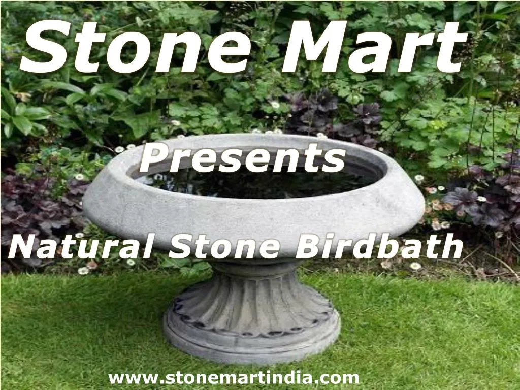 stone mart presents natural stone birdbath n.