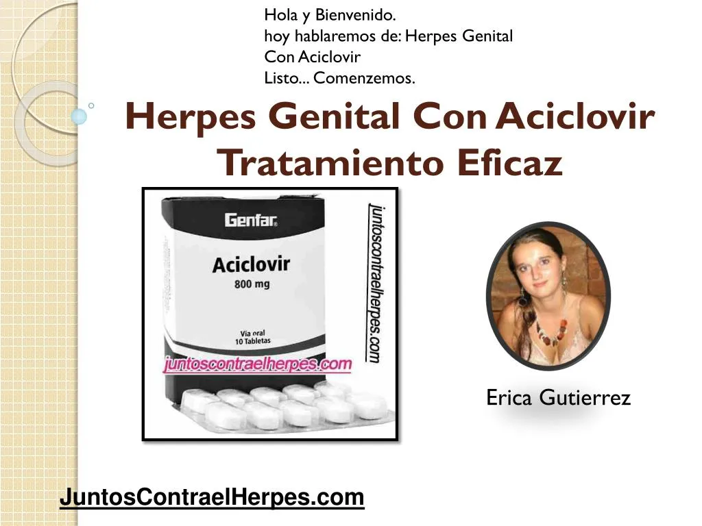 herpes genital con aciclovir tratamiento eficaz n.