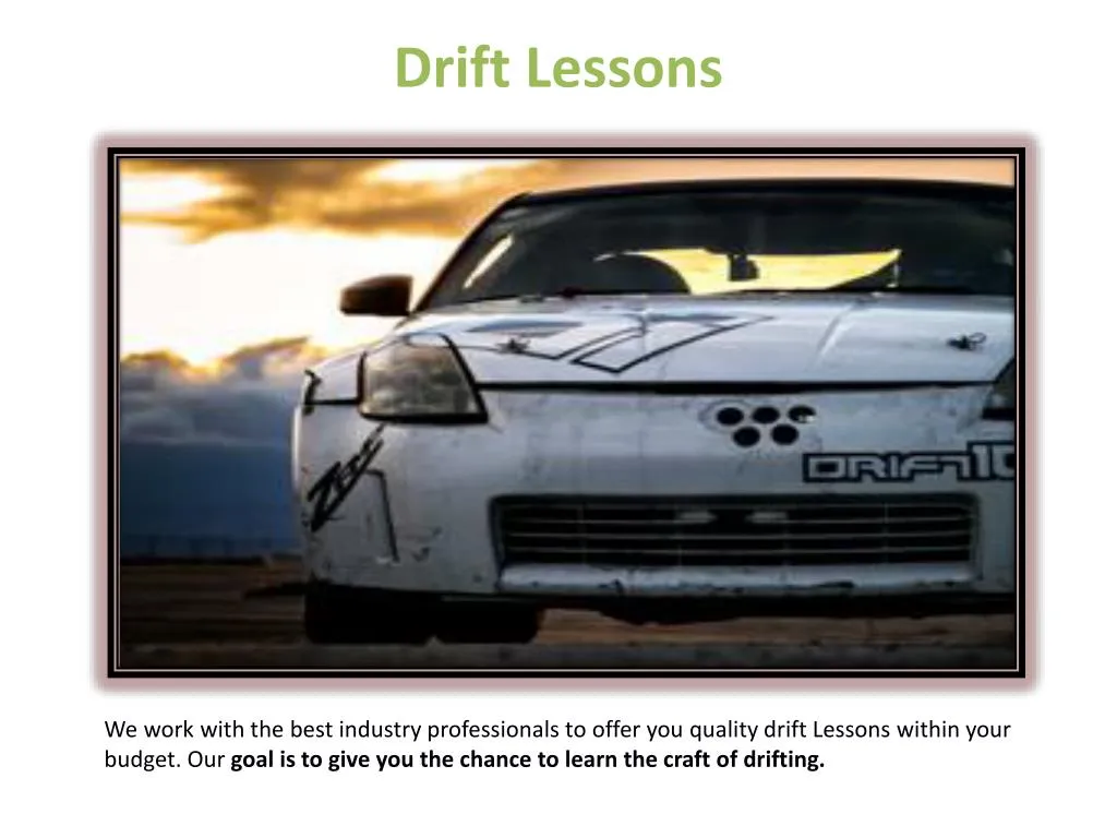 drift lessons n.