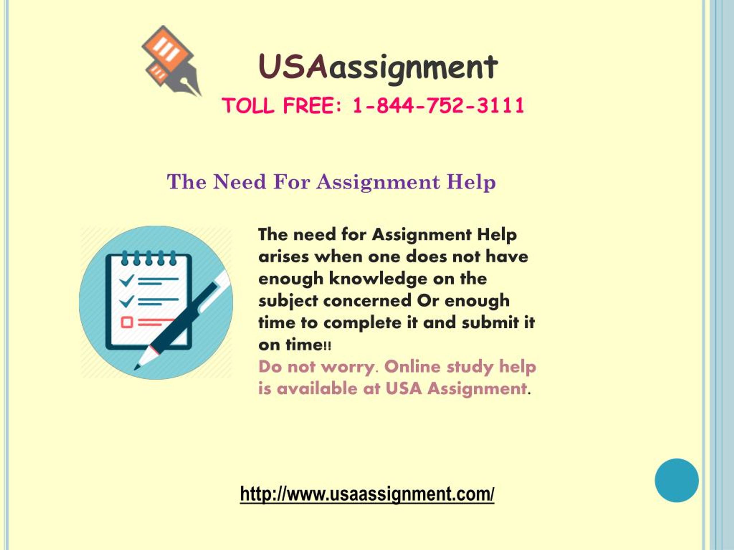 assignment on usa