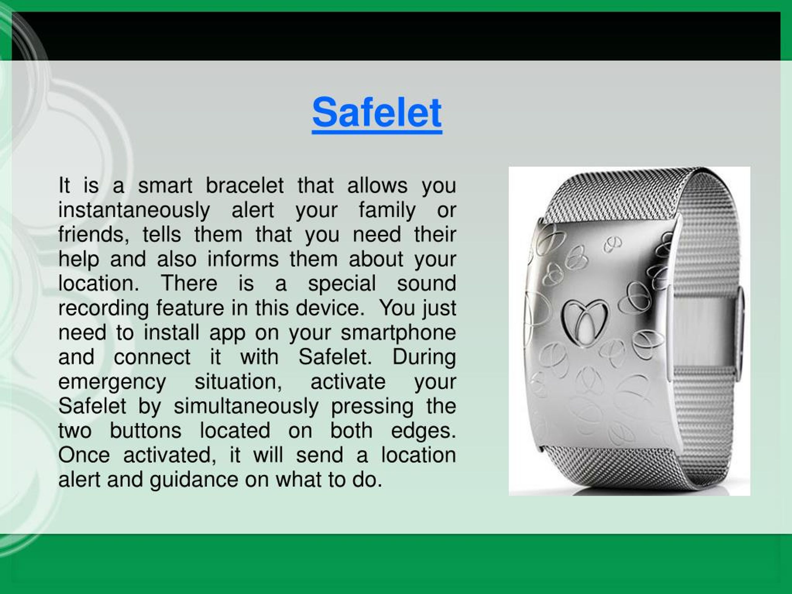 Safelet - The Smart Alert Bracelet | Did you see us on 1 NEWS this week? It  was a real privilege to share the Safelet story with so many kiwi's, and  it's