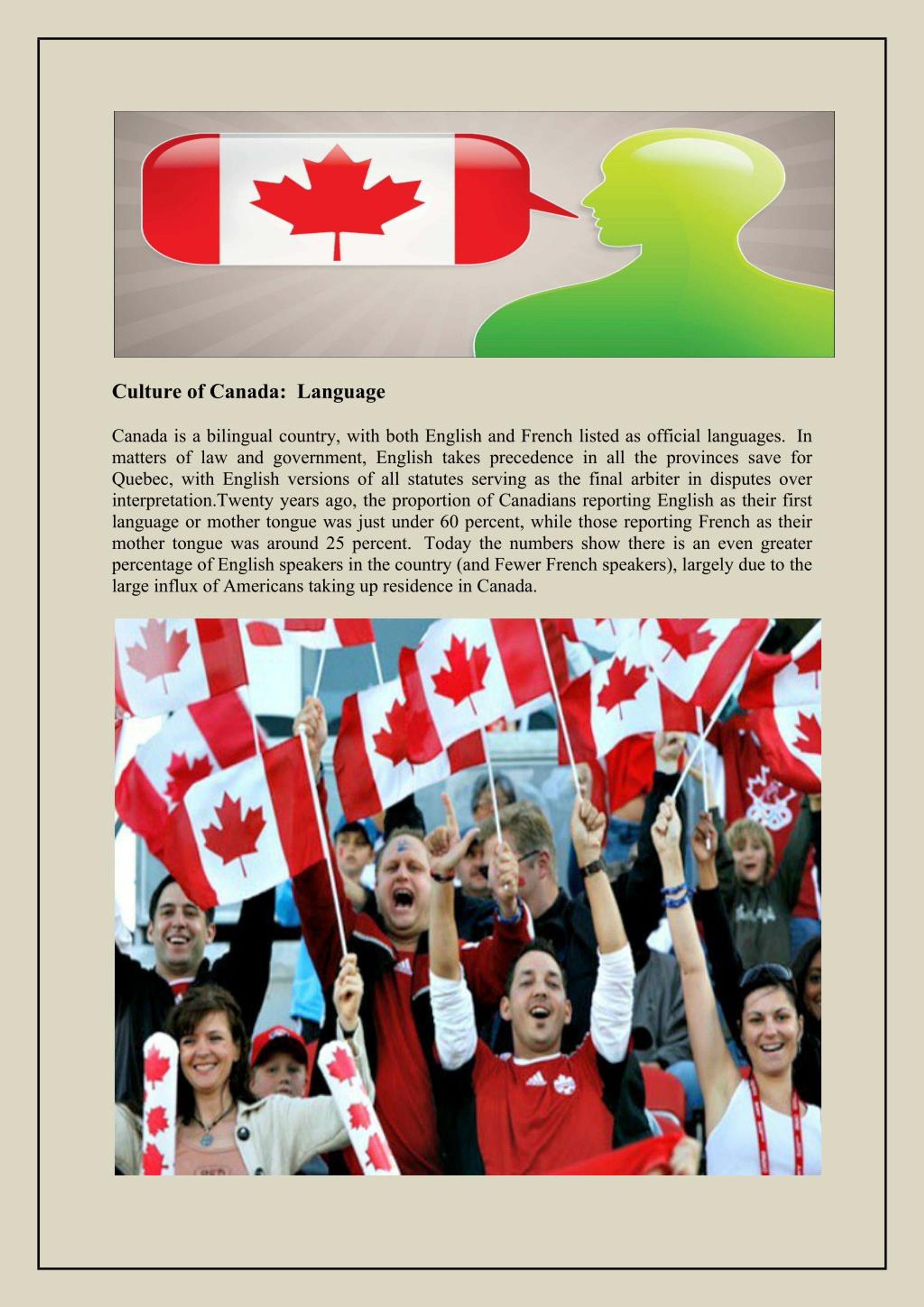 essay about canada culture