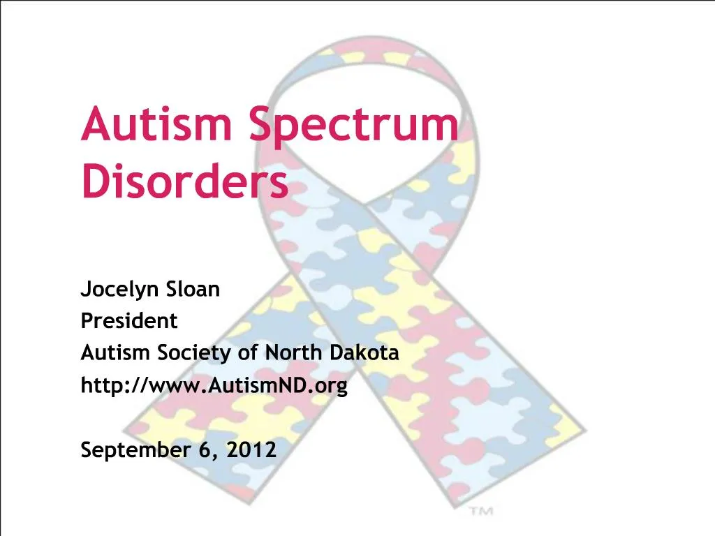 PPT - Autism Spectrum Disorders PowerPoint Presentation, Free Download ...