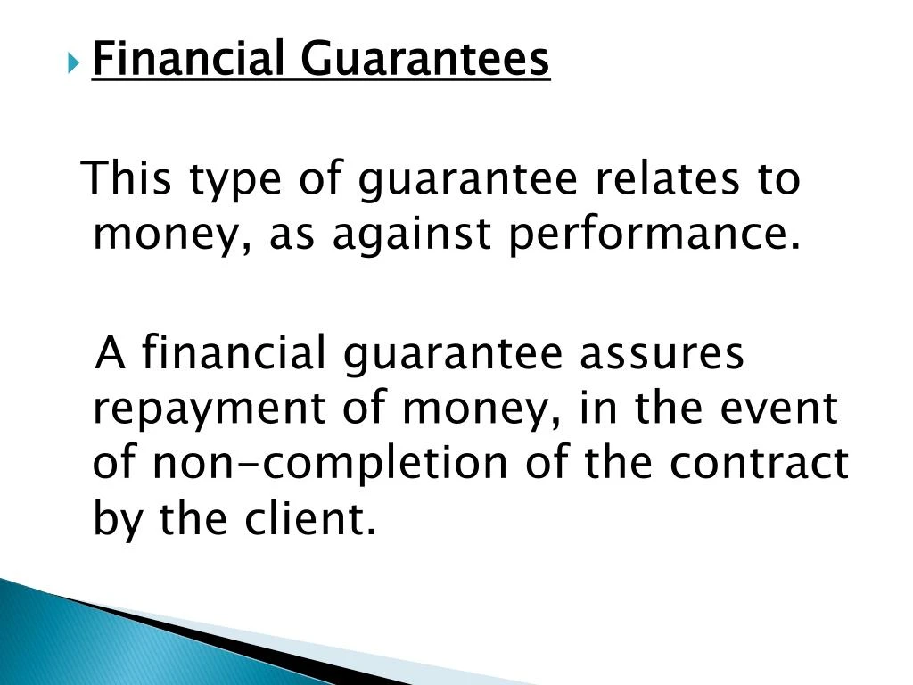 PPT - Different Types Of Bank Guarantees And Letter Of Credit ...