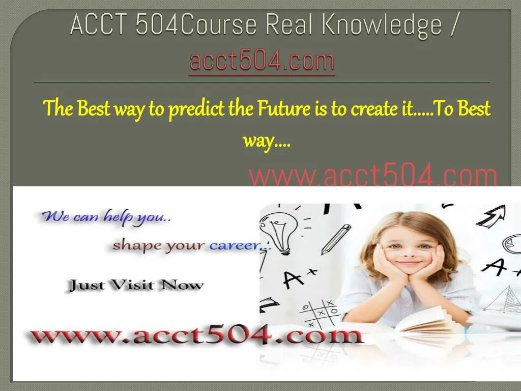 acct 504course real knowledge acct504 com n.