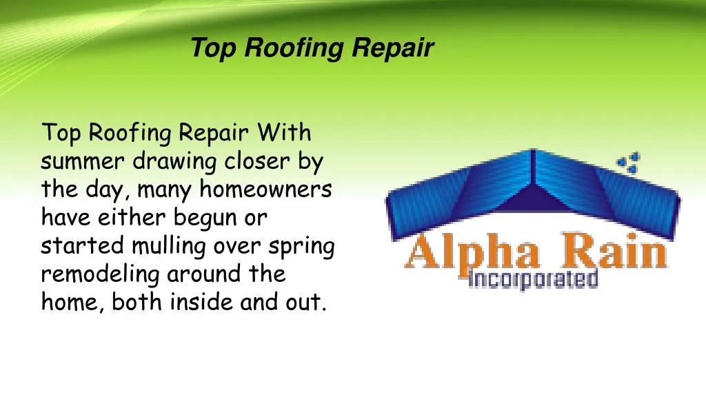 top roofing repair n.