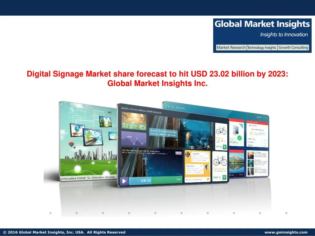 digital signage market share forecast n.