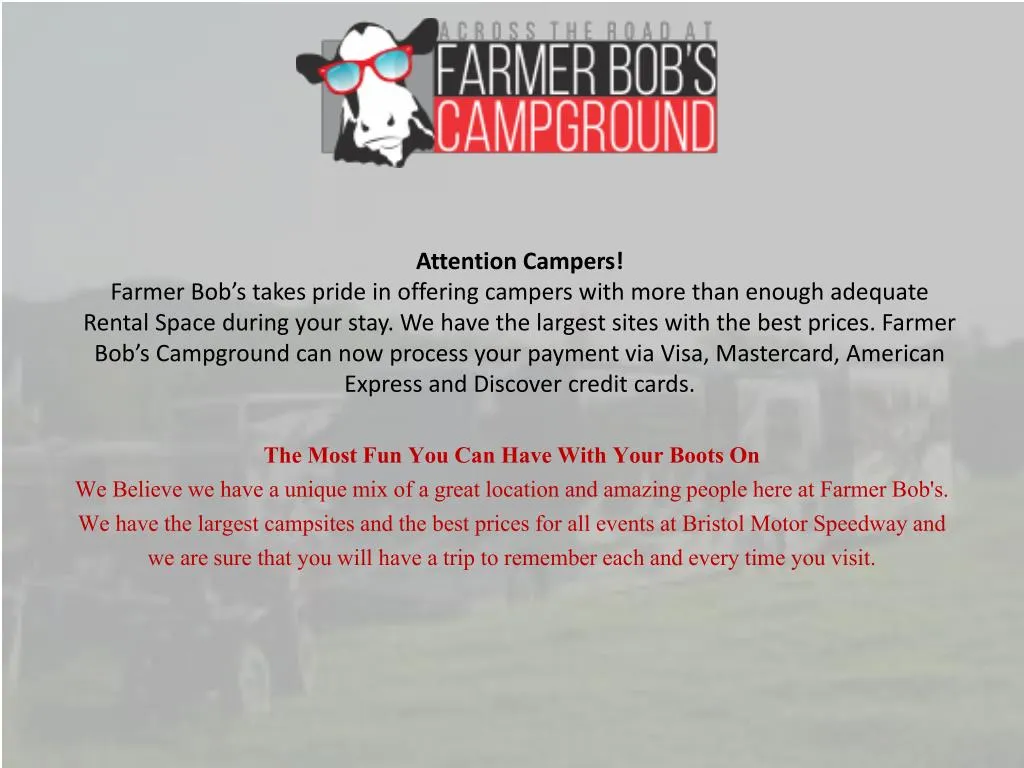 attention campers farmer bob s takes pride n.
