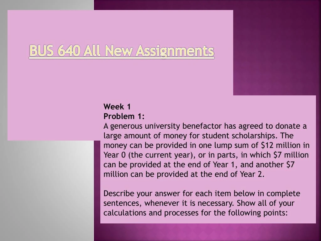 bus 640 assignment 3 bus 640 assignment 3