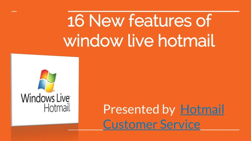 windows hotmail live