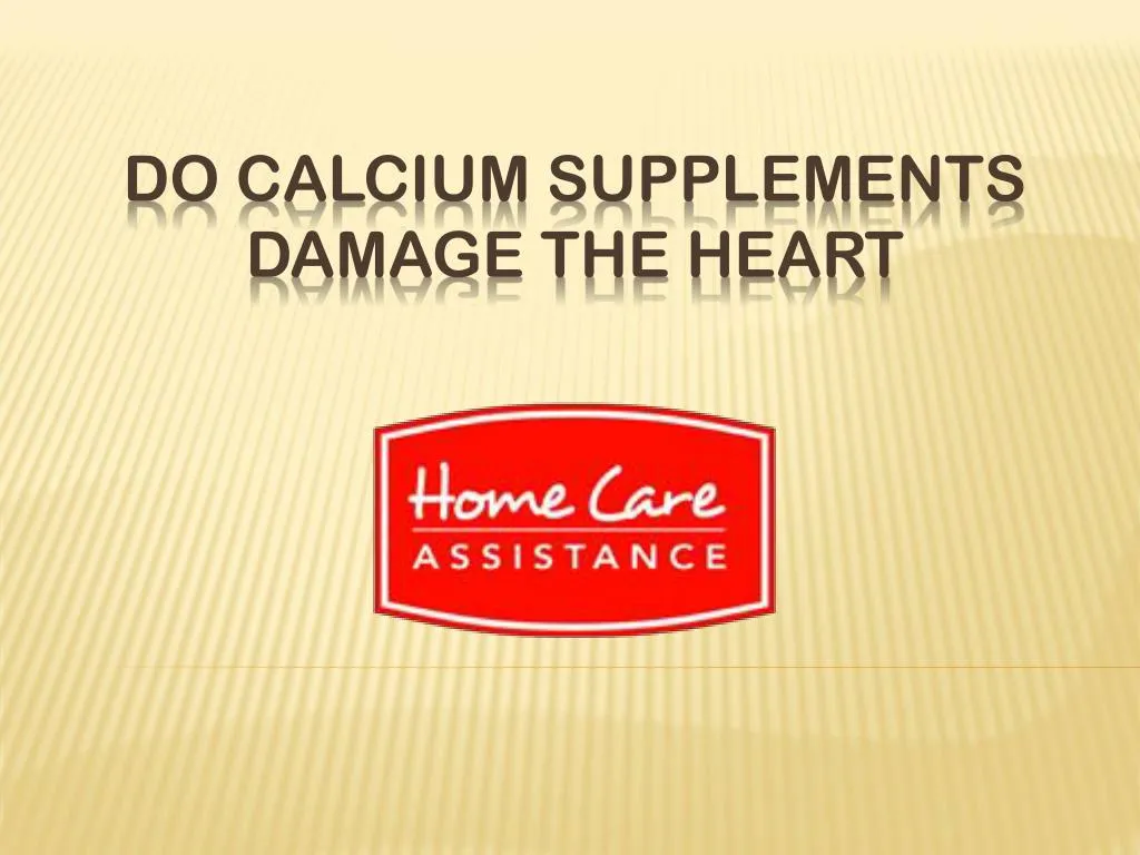 do calcium supplements damage the heart n.