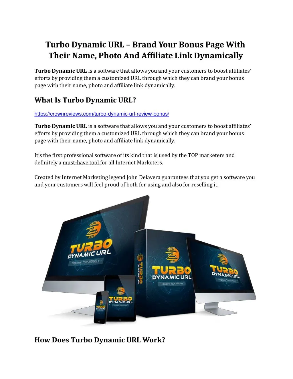 turbo dynamic url brand your bonus page with n.