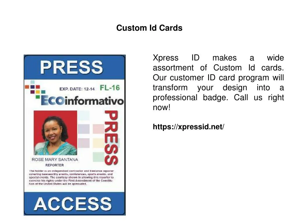 Press Id Card Design Free