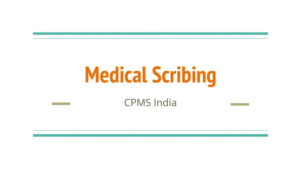 scribe medical papers