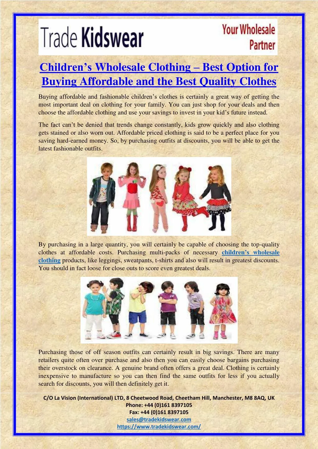 children s wholesale clothing best option n.