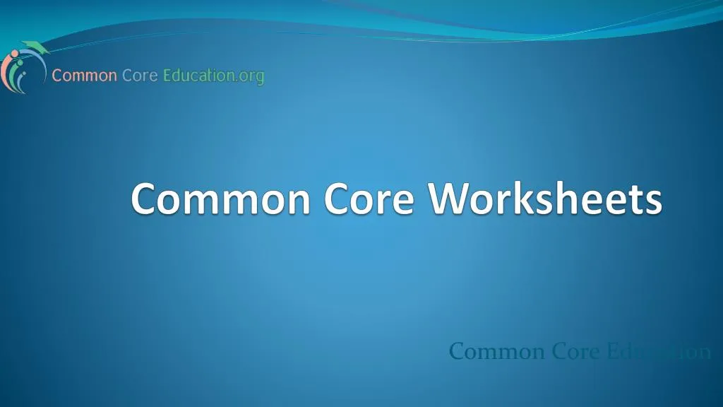 common core worksheets n.