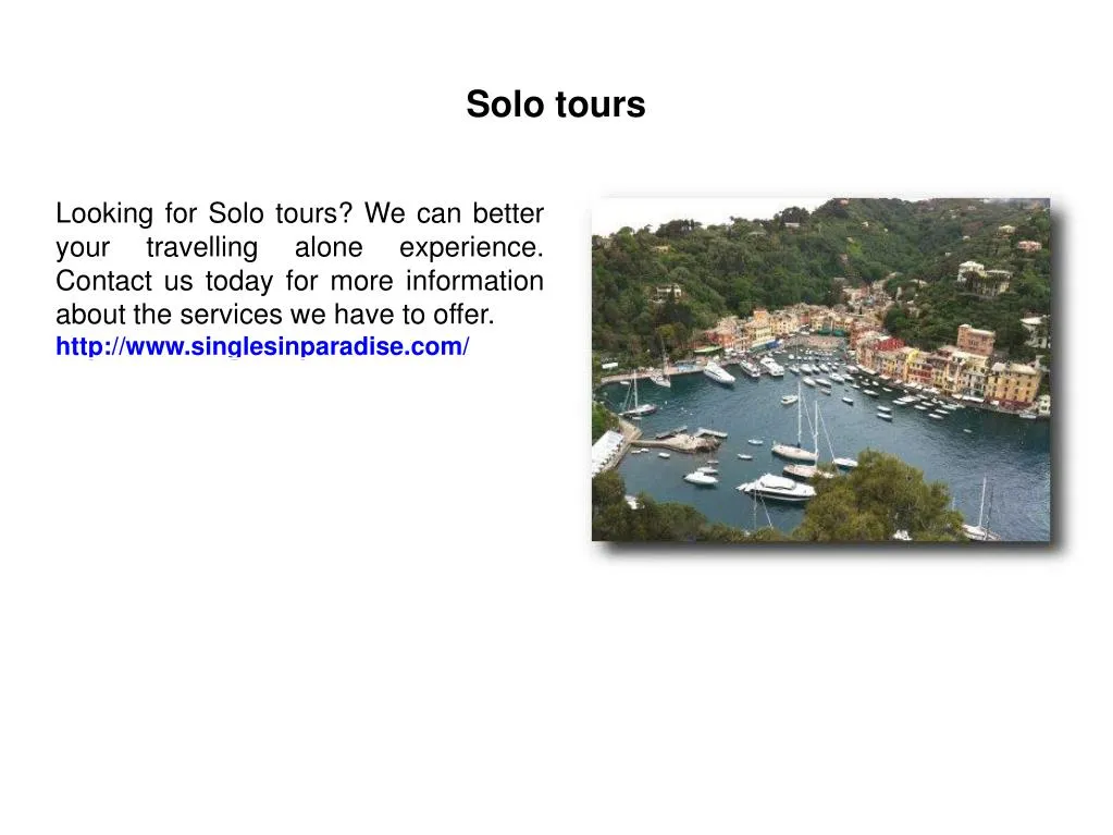 solo tours n.