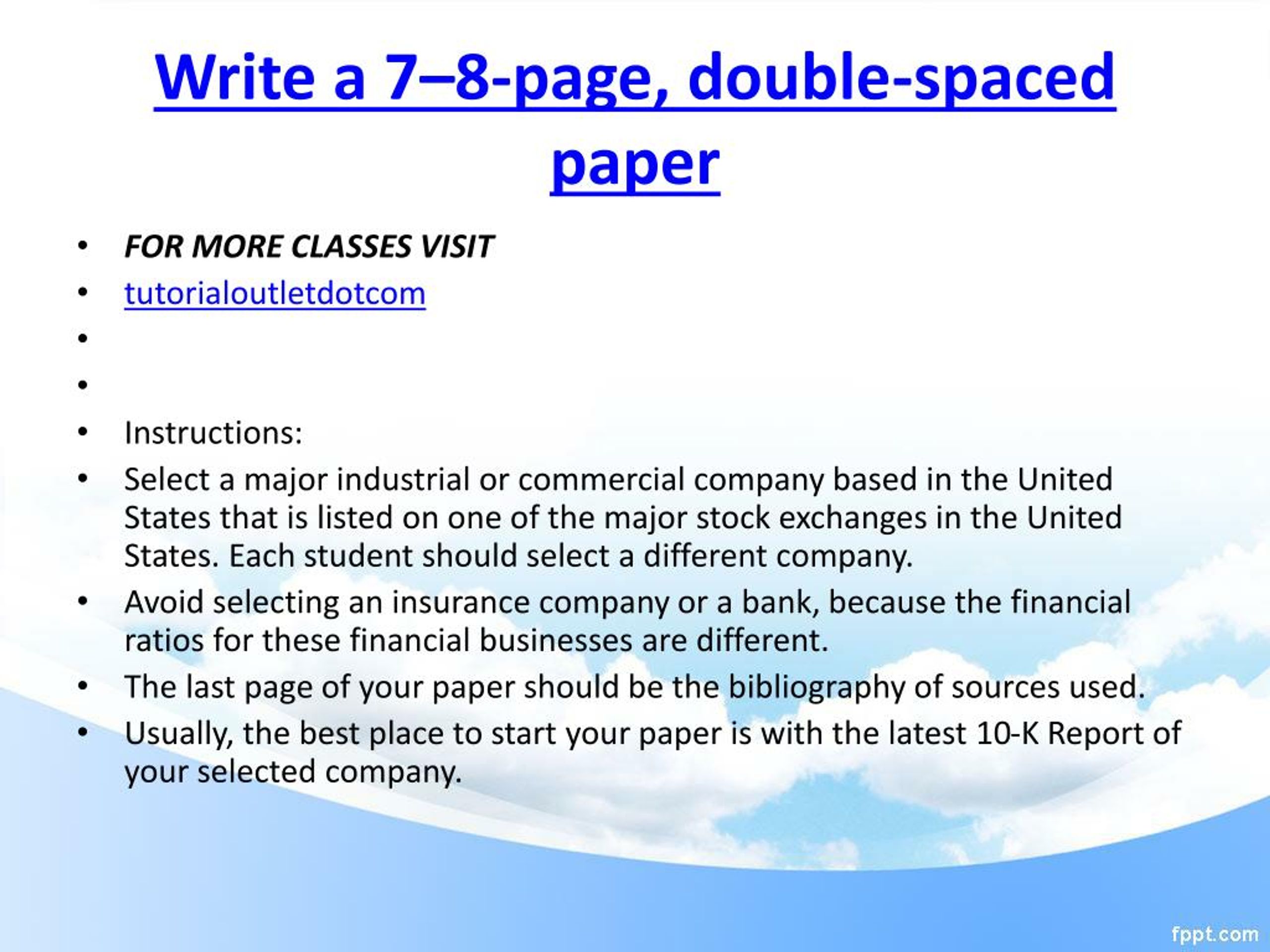PPT - Write a 23–23-page, double-spaced paper PowerPoint