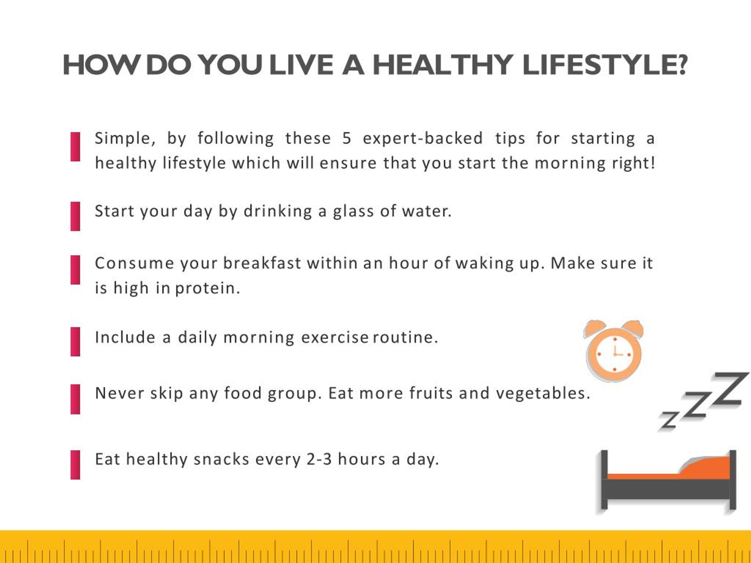 PPT - 5 Simple Tips for Starting a Healthier Lifestyle! PowerPoint ...