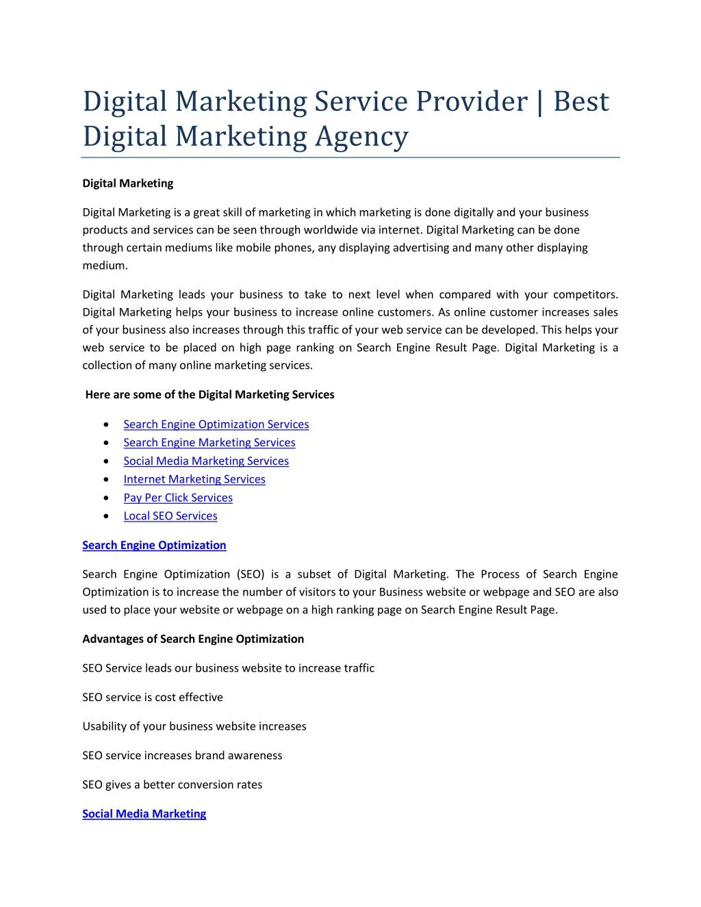 digital marketing service provider best digital n.