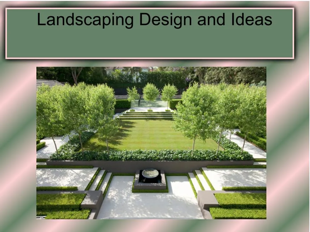 landscape design'' presentation ppt