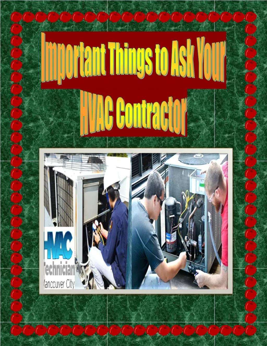 PPT Choose the Right HVAC Technician in Vancouver PowerPoint