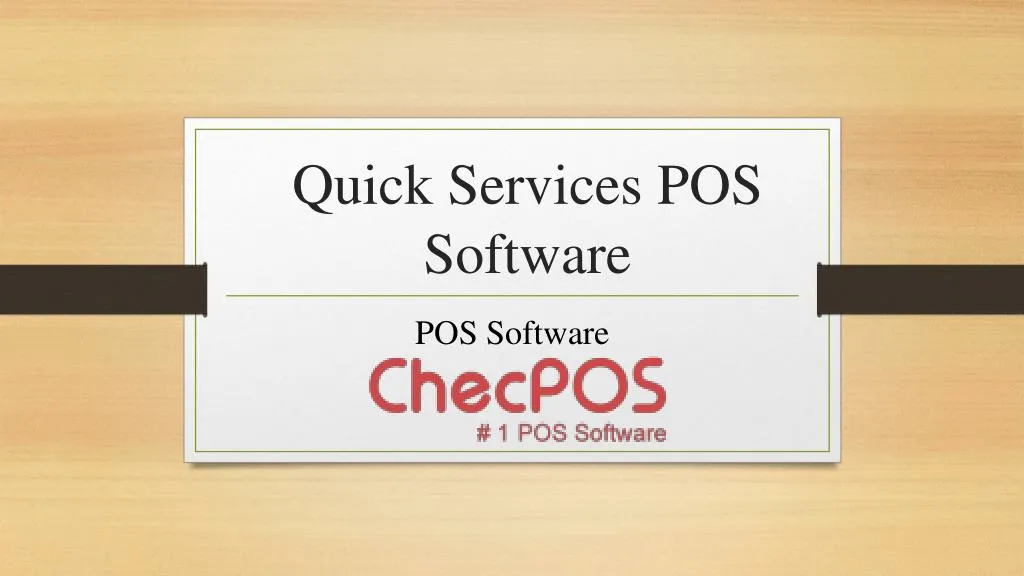 quick services pos software n.