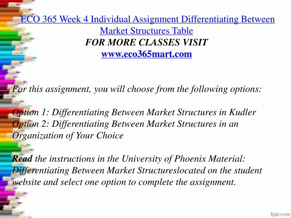eco 365 week 2 individual assignmnet Eco 365 week 2 individual assignment supply and demand simulation (microeconomics and the laws of supply and demand ) (3 papers) for more course tutorials visit wwwuophelpcom this tutorial contains 3 different papers complete the supply and demand simulation located on the student website. eco 365 week 2 individual assignmnet Eco 365 week 2 individual assignment supply and demand simulation (microeconomics and the laws of supply and demand ) (3 papers) for more course tutorials visit wwwuophelpcom this tutorial contains 3 different papers complete the supply and demand simulation located on the student website.