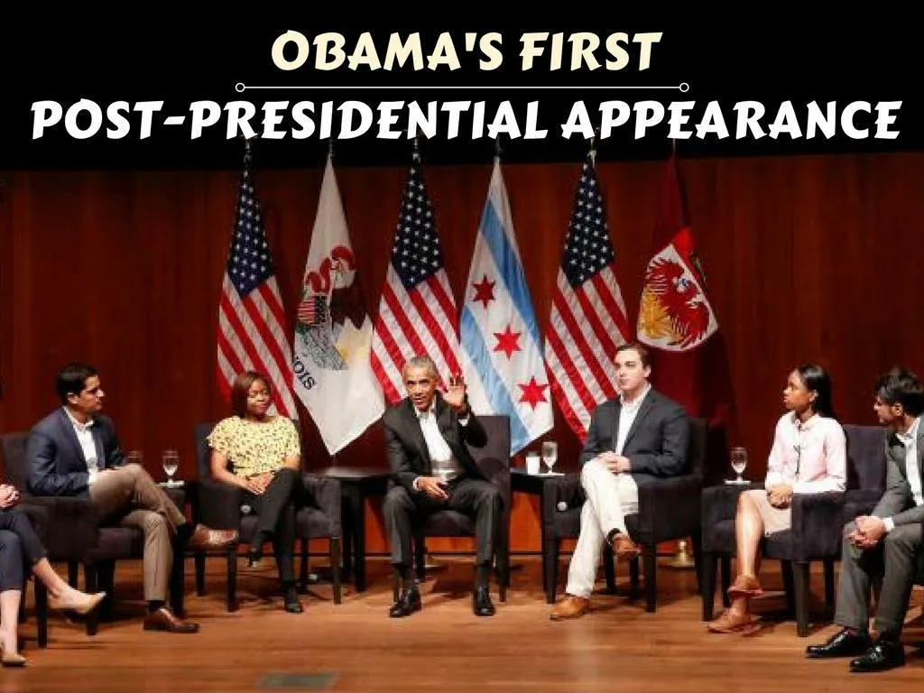 obama s first post presidential appearance n.