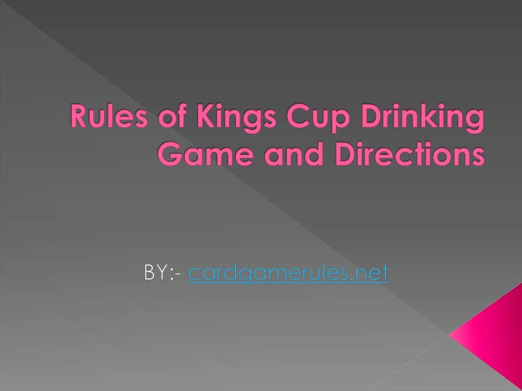 kings circle drinking game rules